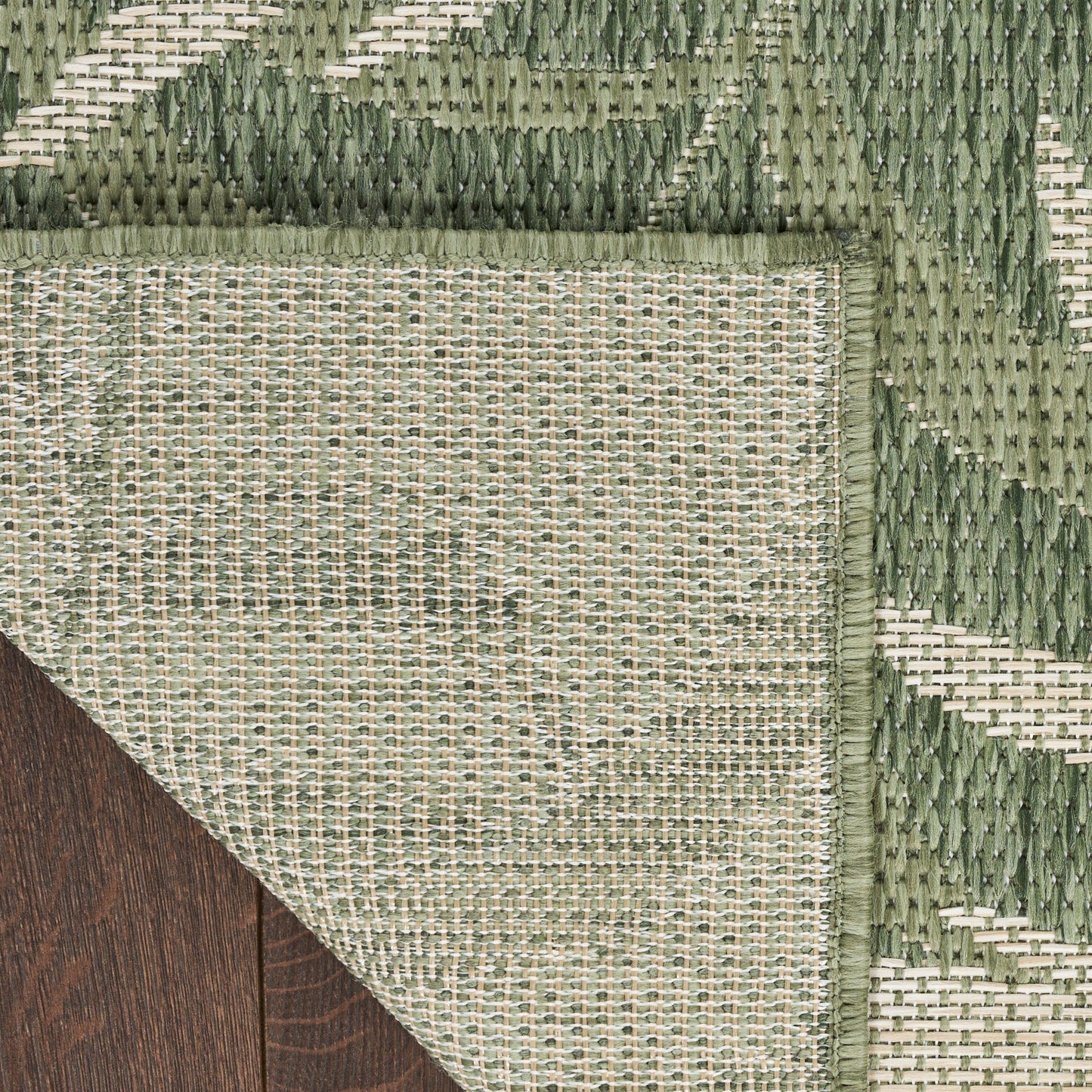 Nourison Garden Oasis 10' x 14' Green Ivory Tropical Rug