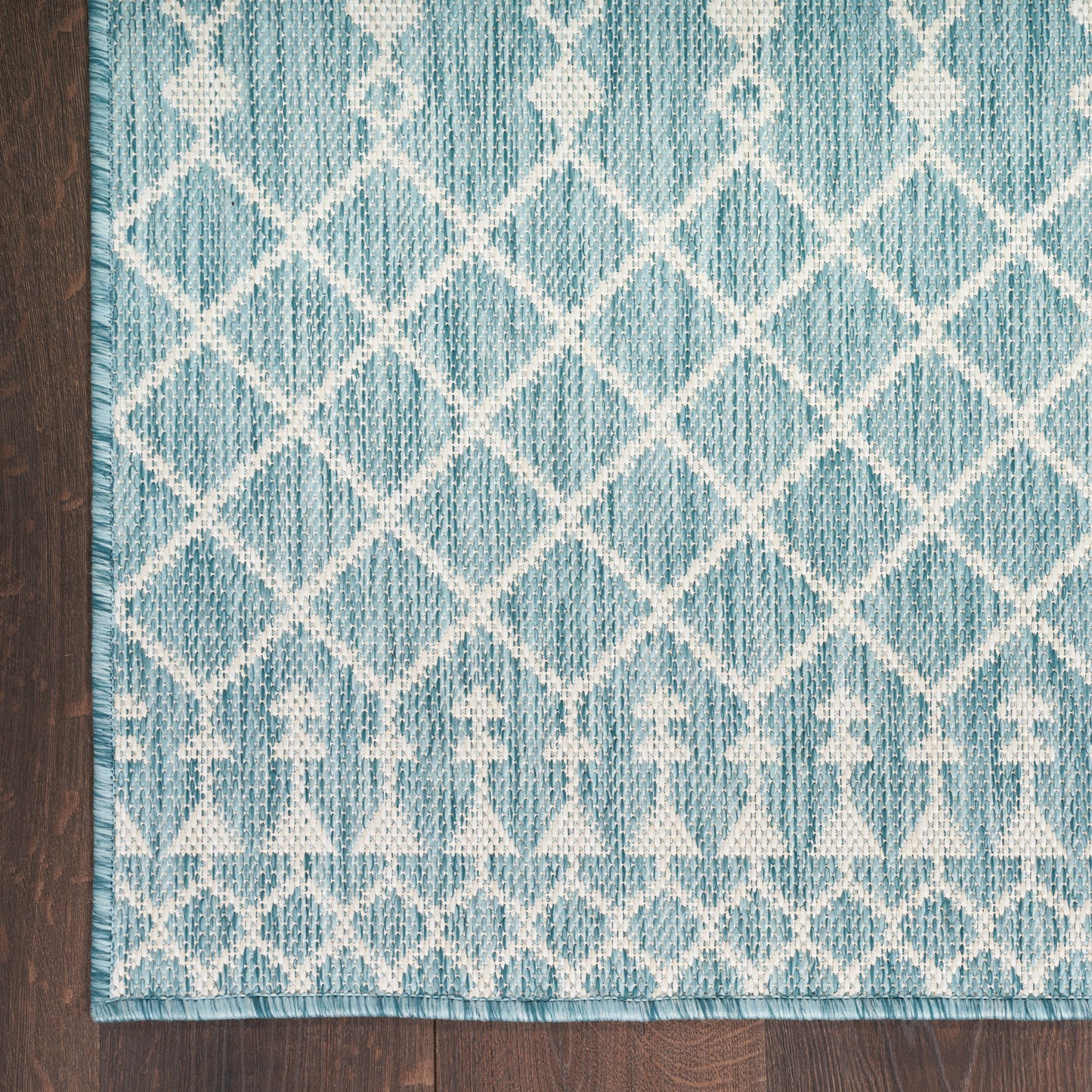 Nourison Positano 10' x 14' Aqua Modern Rug