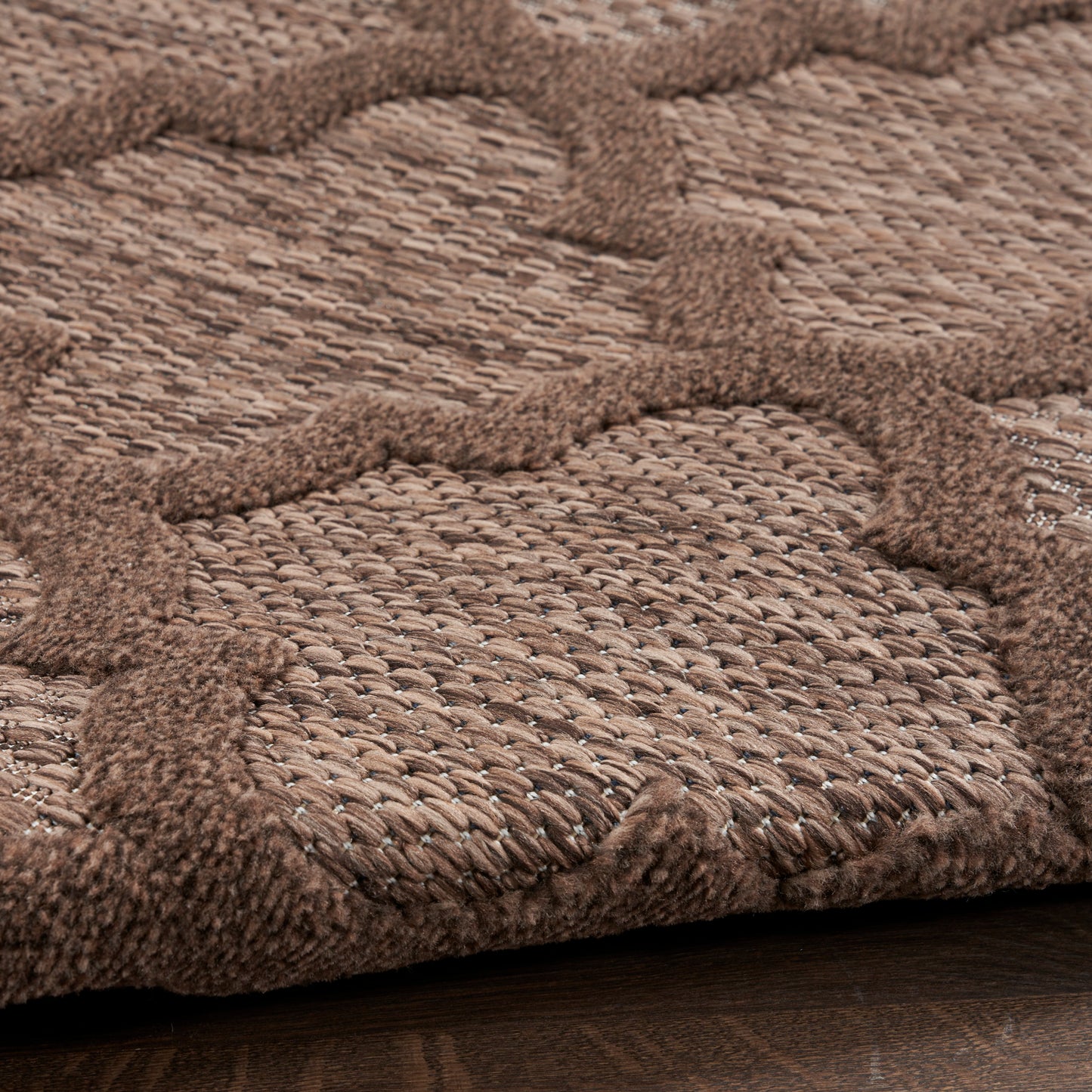 Nourison Easy Care 10' x 14' Brown Modern Rug