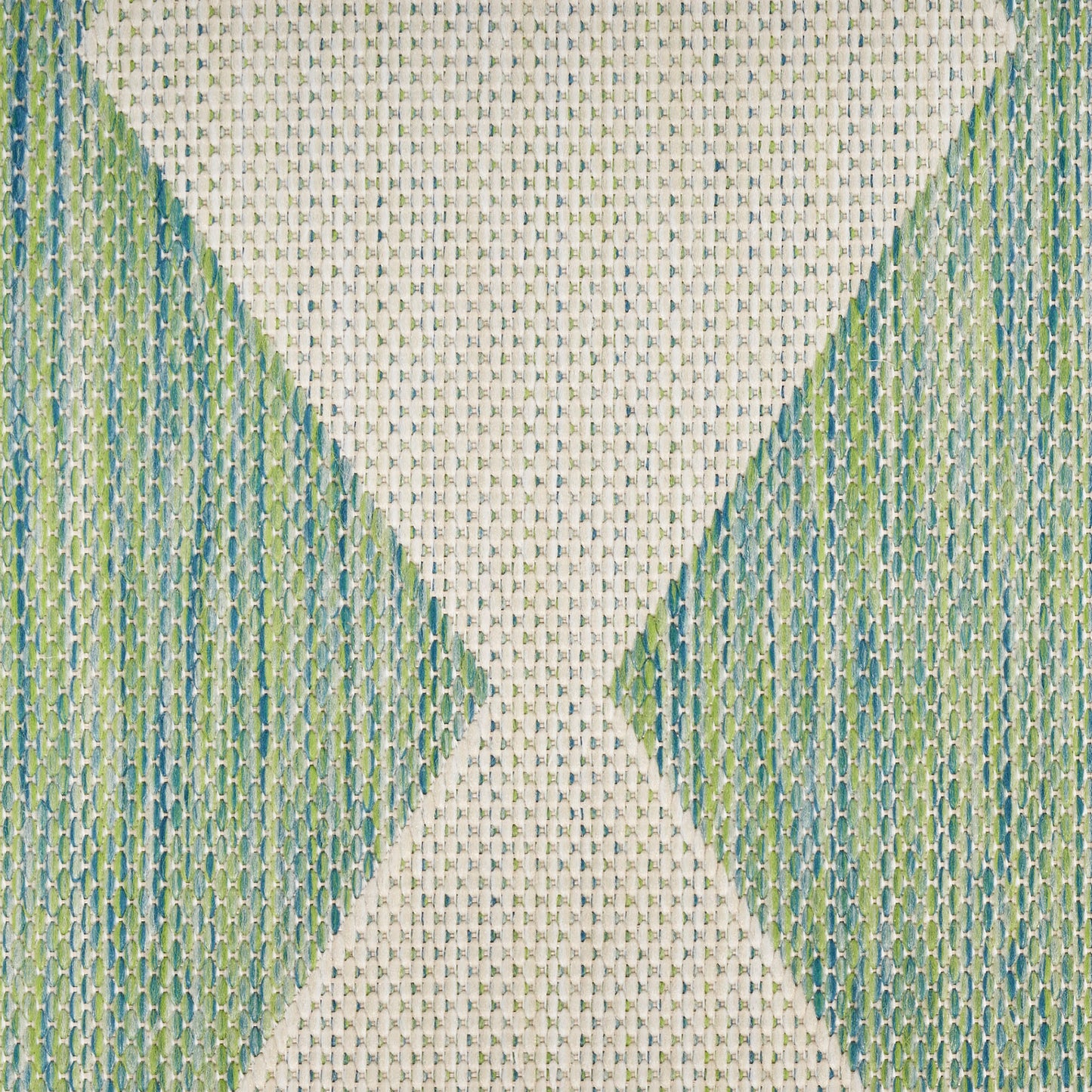 Nourison Positano 2'2" x 10' Blue Green Modern Rug