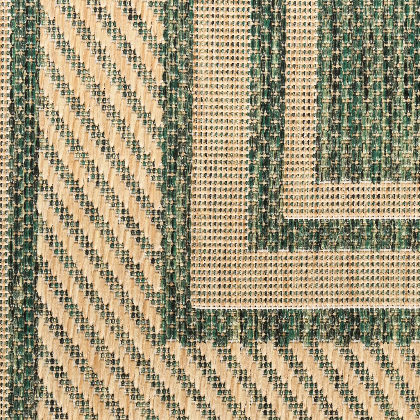 Nourison Horizon Indoor/Outdoor 4' x 6' Green Modern Rug