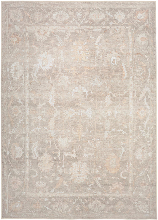 Nourison Vintage Washables 5'3" x 7'3" Grey Vintage Indoor Rug