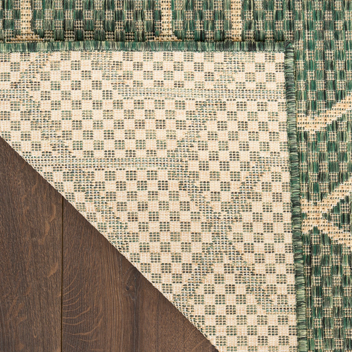 Nourison Horizon Indoor/Outdoor 5' x 7' Green Modern Rug