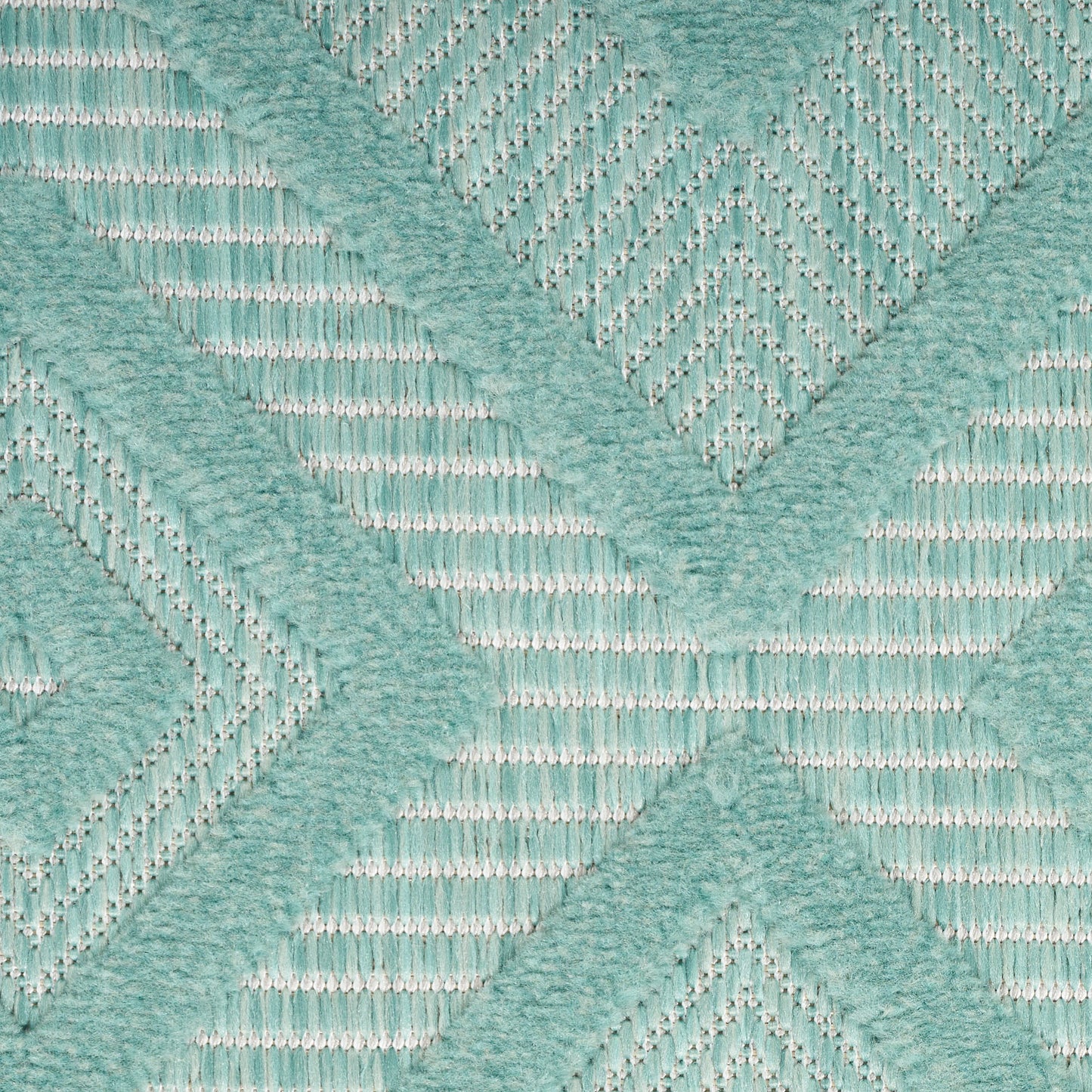Nourison Versatile 9' x 12' Aqua Teal Modern Rug
