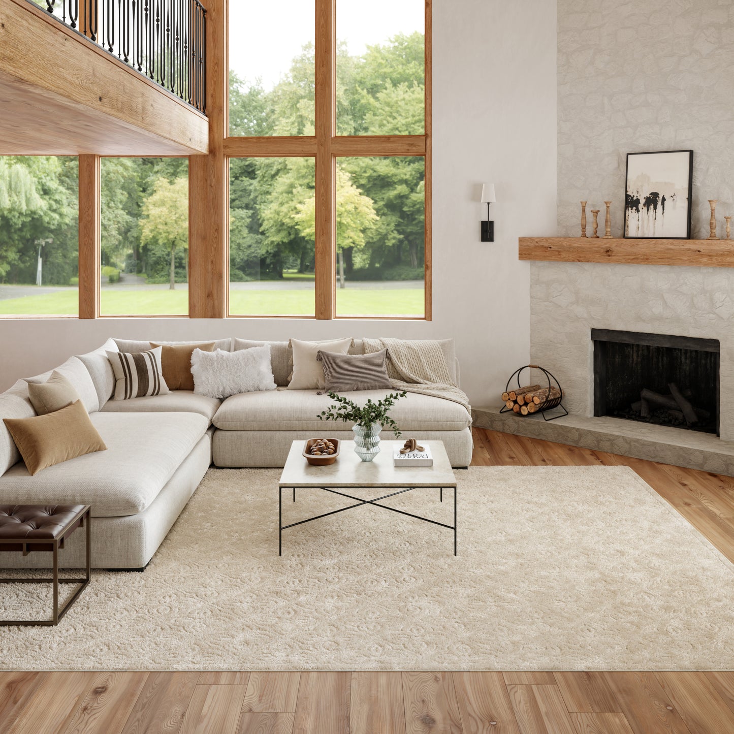 Nourison Washable Charm 8' x 10' Ivory Contemporary Indoor Rug