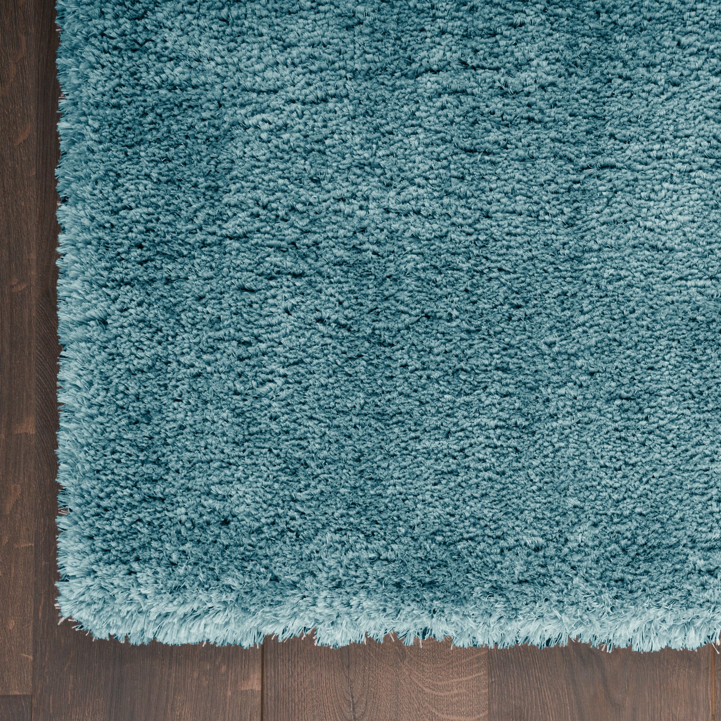 Nourison Dreamy Shag 5'3" x 7'3" Aqua Shag Indoor Rug