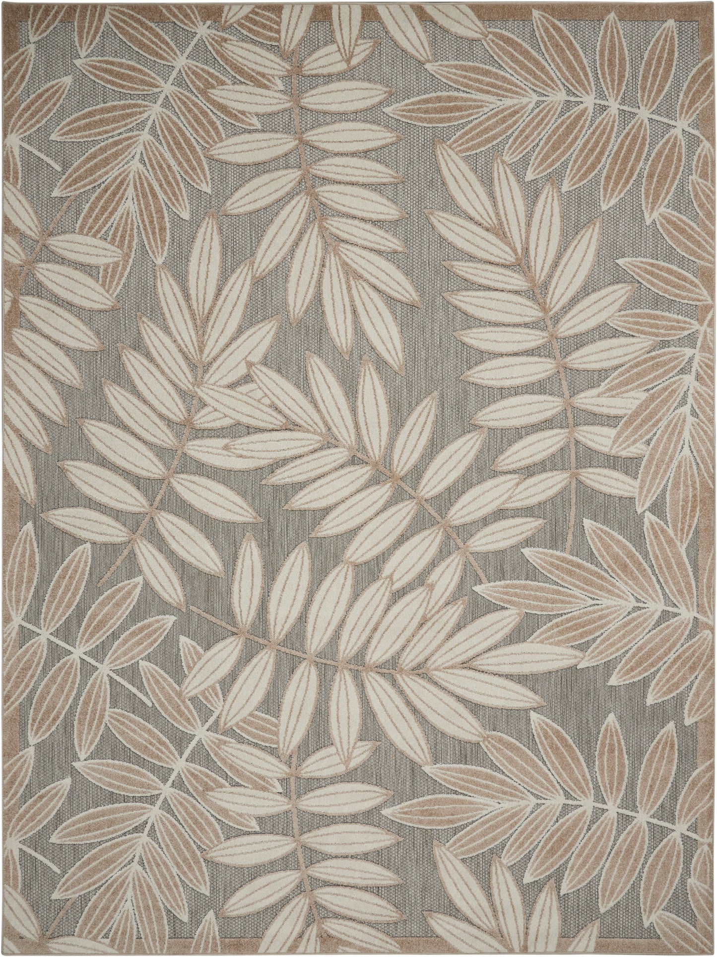 Nourison Aloha 9'6" x 13' Natural Tropical Rug