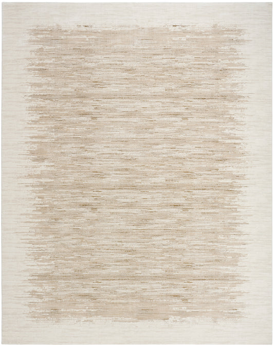 DKNY Grand Street 6' x 9' Ivory Taupe Modern Indoor Rug