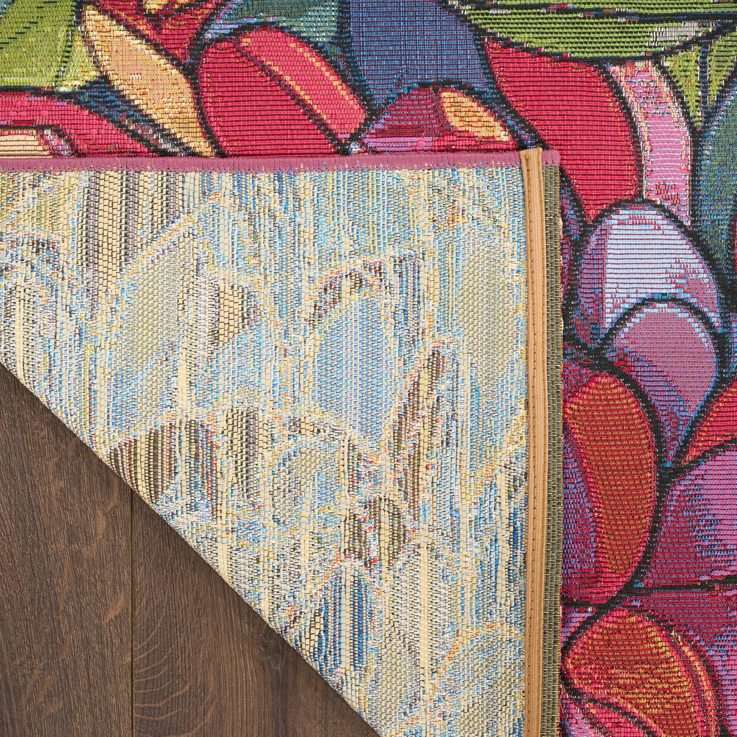 Nourison Color Splash 4' x 6' Multicolor Outdoor Rug