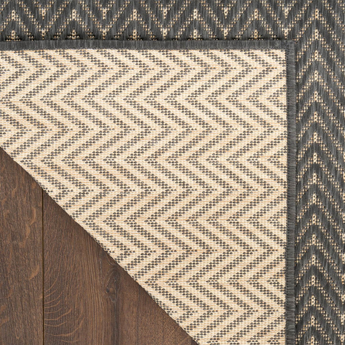 Nourison Horizon Indoor/Outdoor 8' x 10' Charcoal Modern Rug