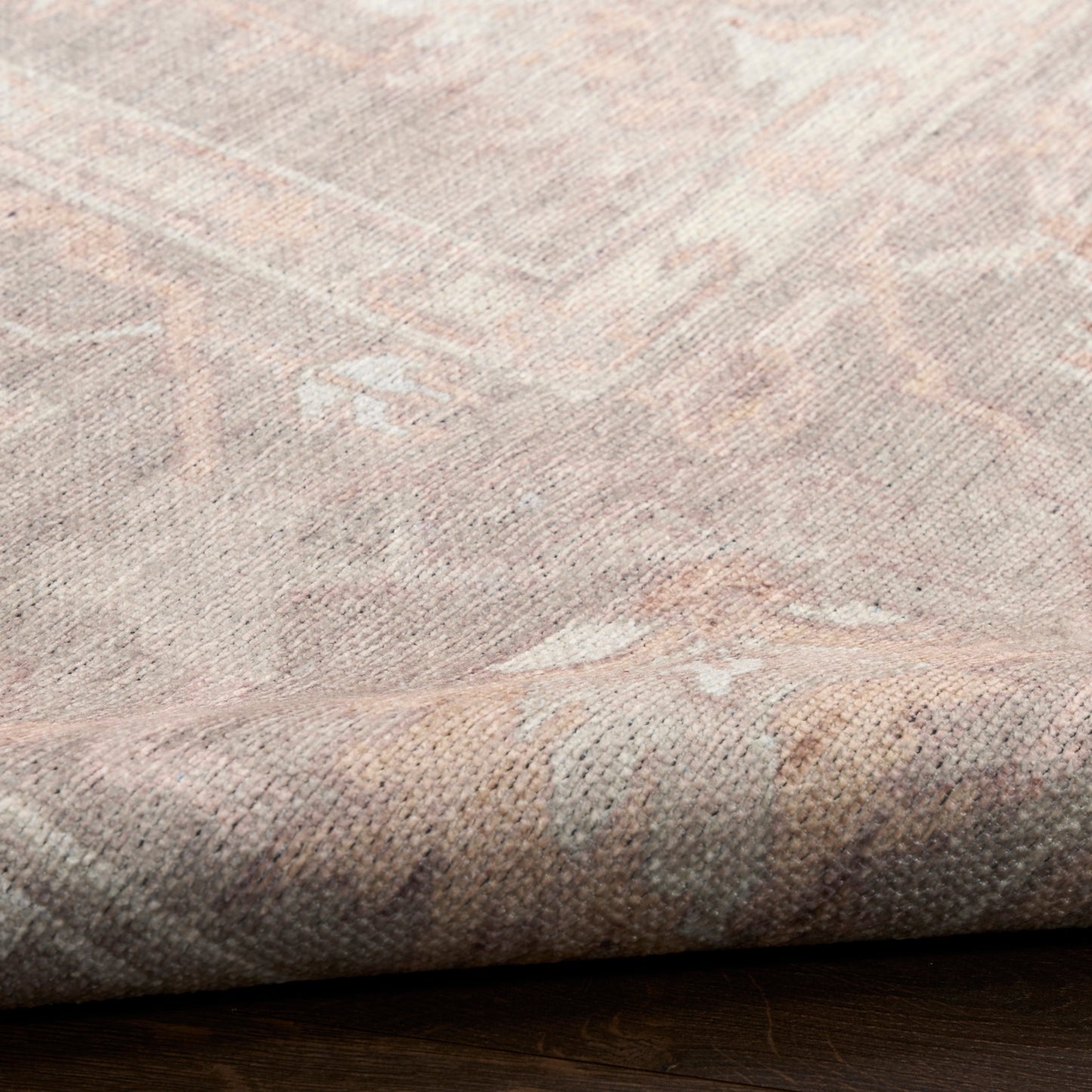 Nourison Vintage Washables 2' x 6' Grey Vintage Indoor Rug