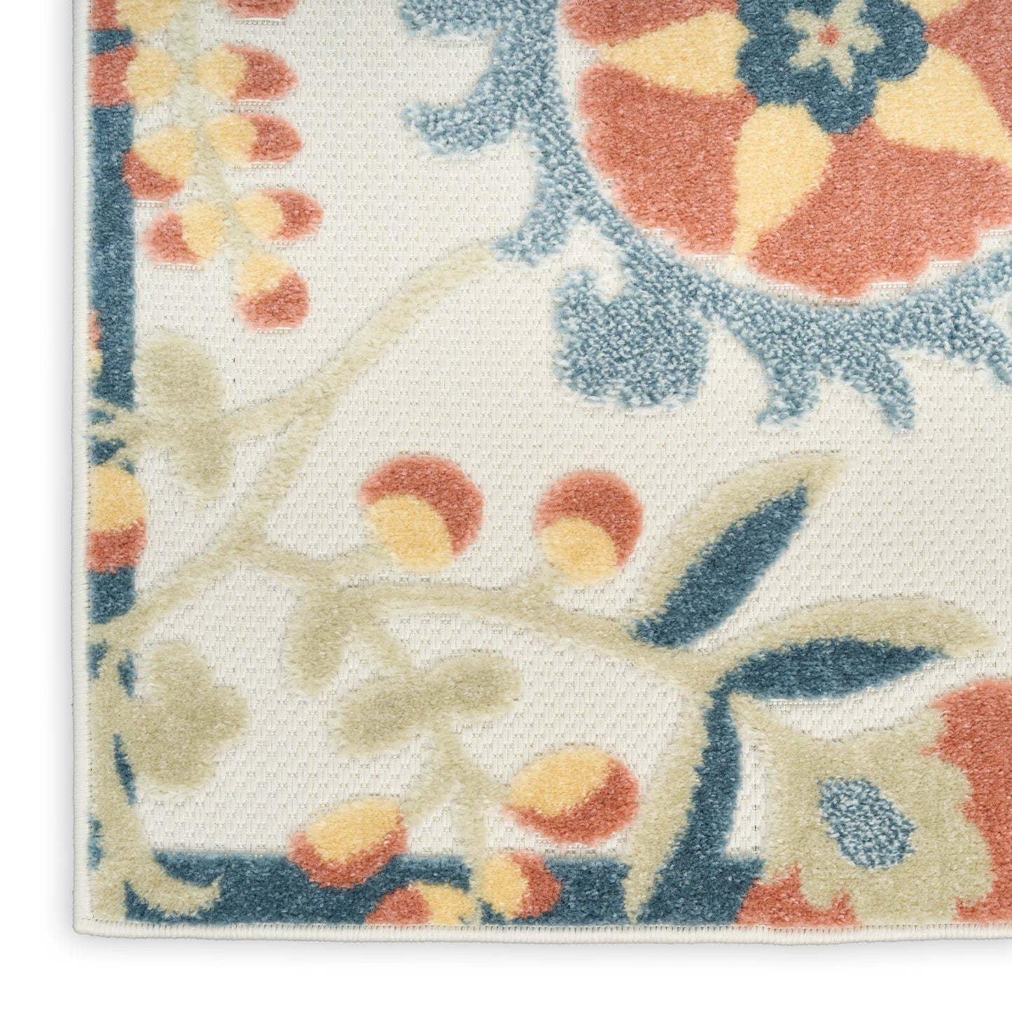 Nourison Aloha 3'6" x 5'6" Grey Multicolor Farmhouse Rug