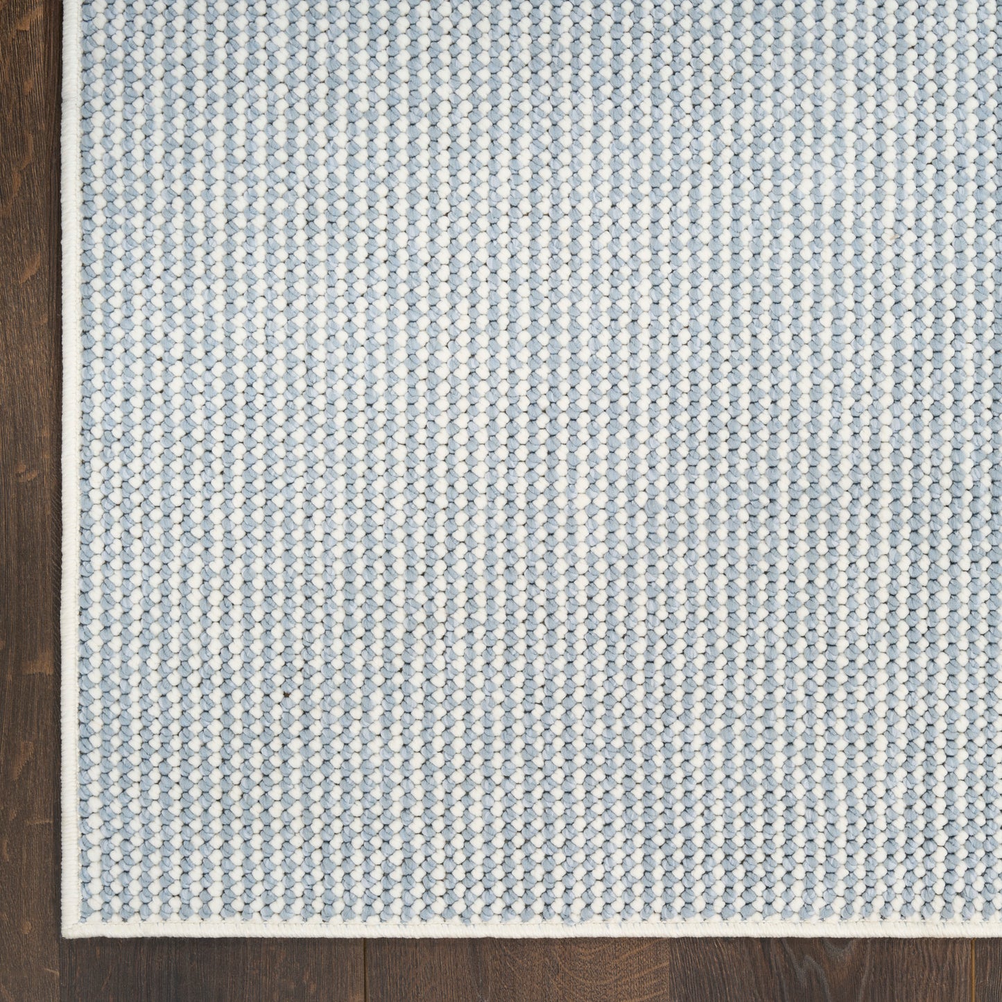 Nourison Natural Texture 5'3" x 7' Ivory Blue Farmhouse Indoor Rug