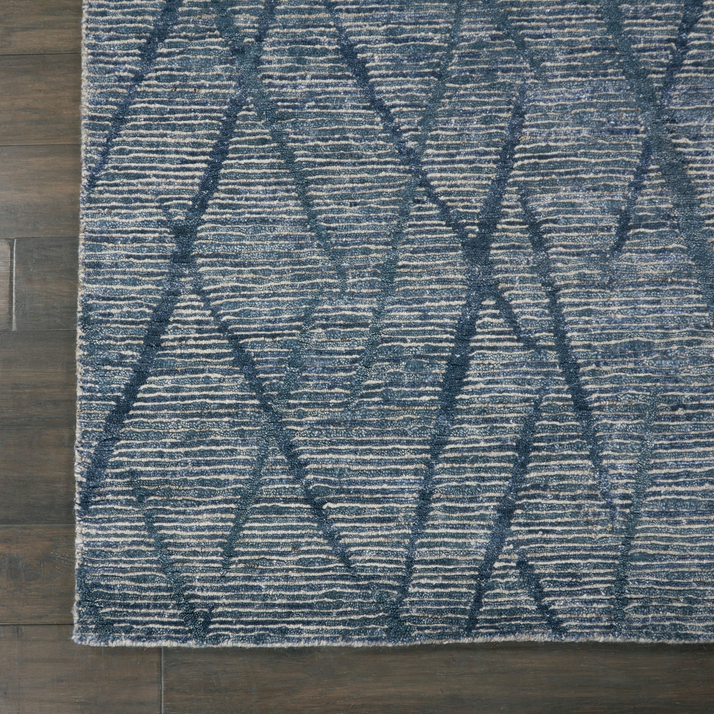 Nourison Ocean 2' x 3' Indigo Modern Indoor Rug