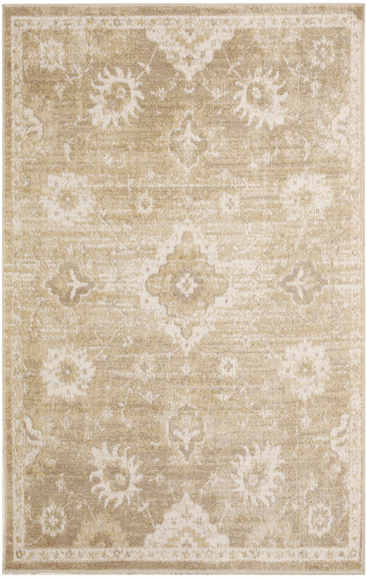 Nourison Astra Machine Washable 3'3" x 5' Ivory Gold Vintage Indoor Rug