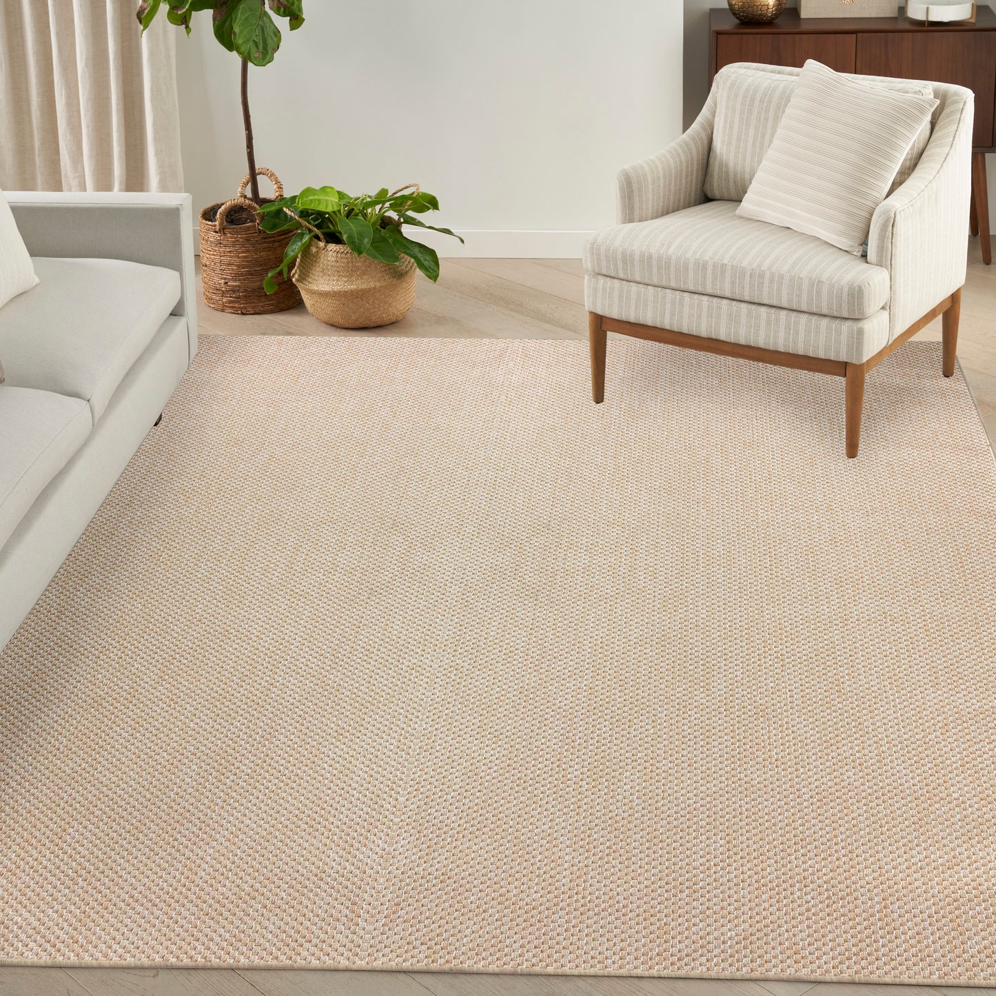 Nourison Tulum 8' x 10' Cream Outdoor Rug