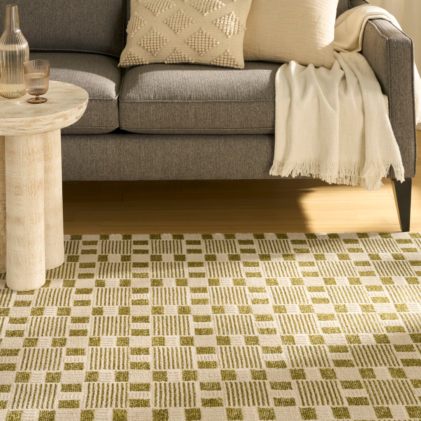 Nourison Nordic 5' x 7' Green Modern Indoor Rug