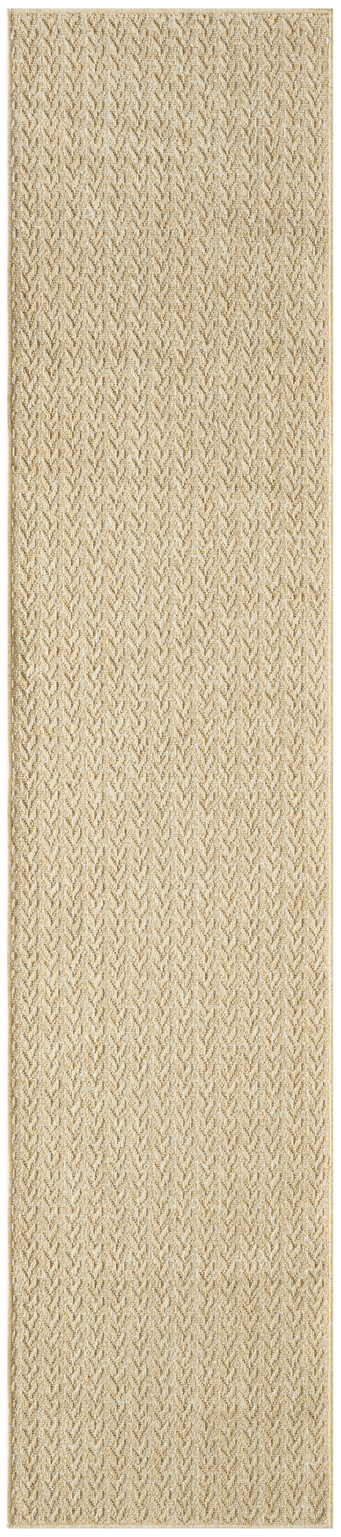 Nourison Tulum 2'2" x 10' Taupe Outdoor Rug