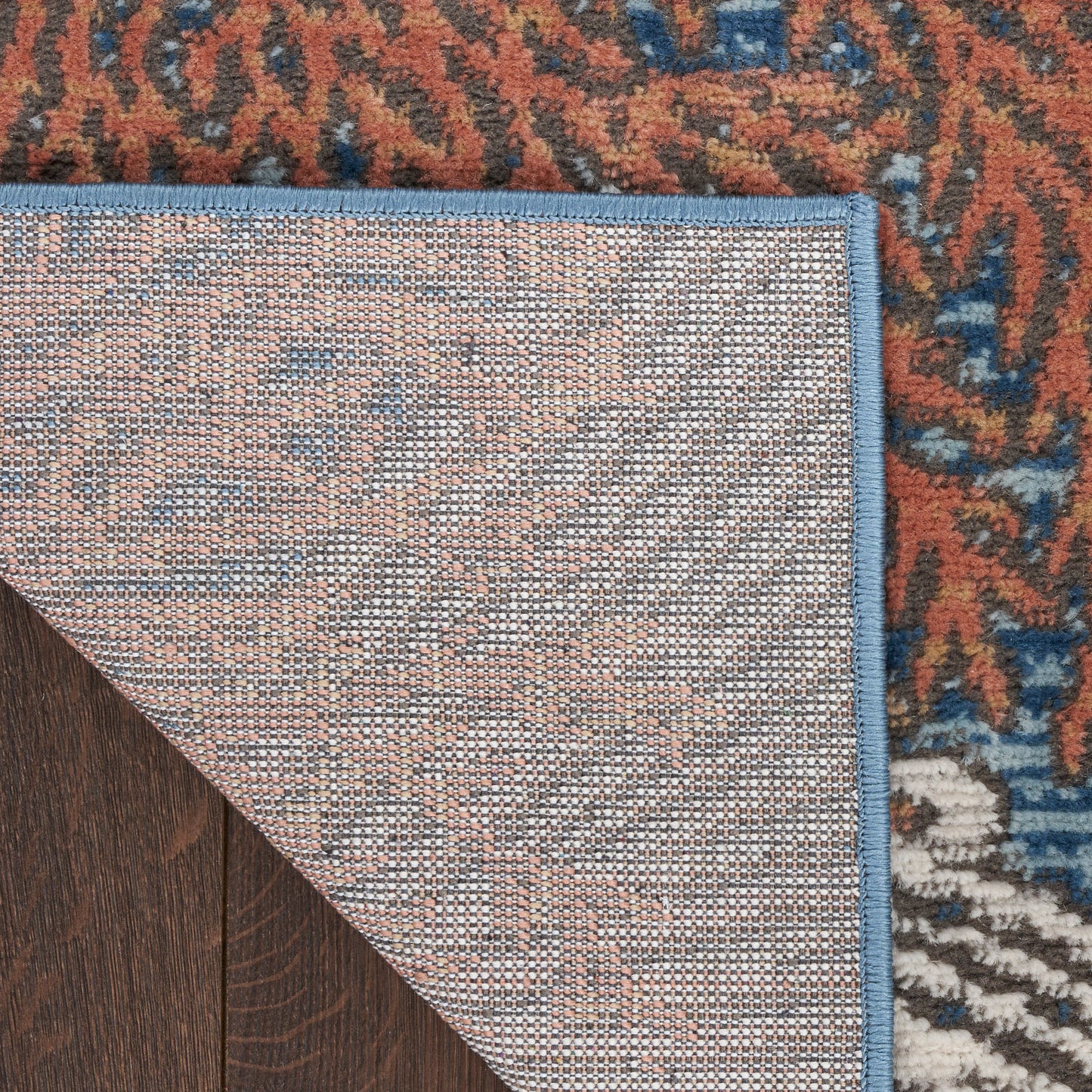 Nourison Seaside 2' x 6' Blue Multicolor Coastal, Nautical & Beach Indoor Rug