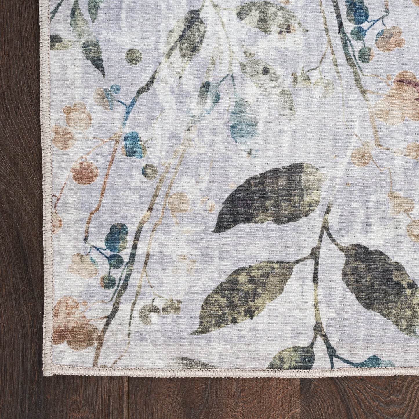 Nourison Nourison Washables 3' x 5' Grey Multicolor Contemporary Indoor Rug