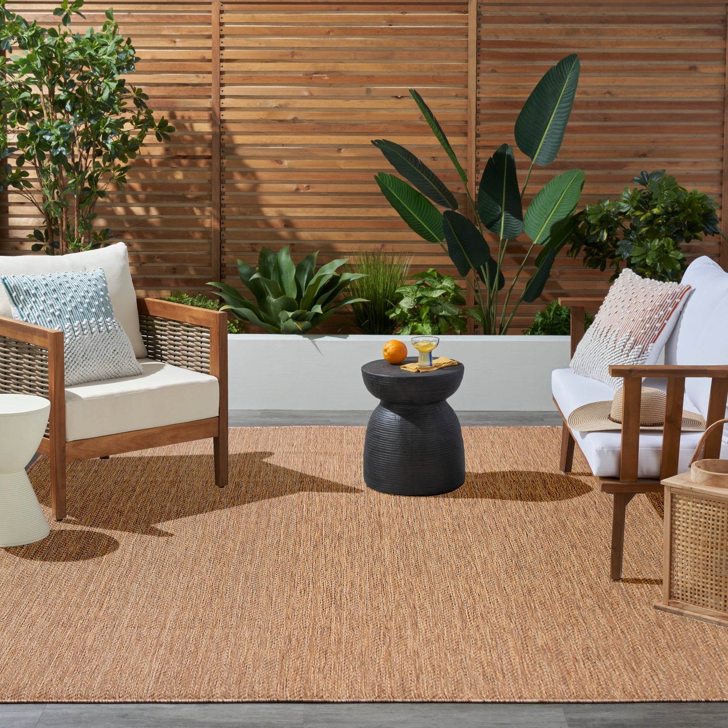 Nourison Horizon Indoor/Outdoor 8' x 10' Natural Modern Rug