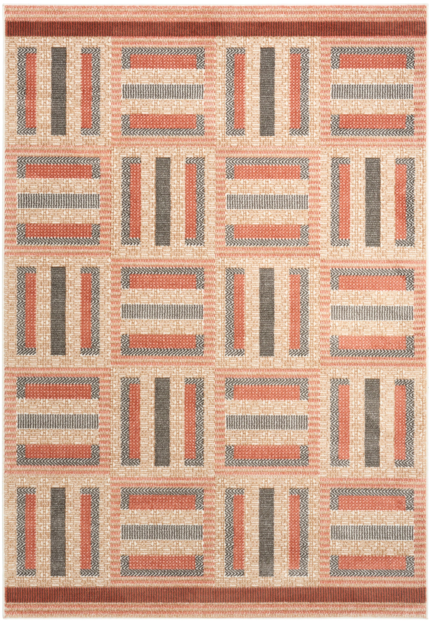 Nourison Nordic 5' x 7' Multicolor Modern Indoor Rug