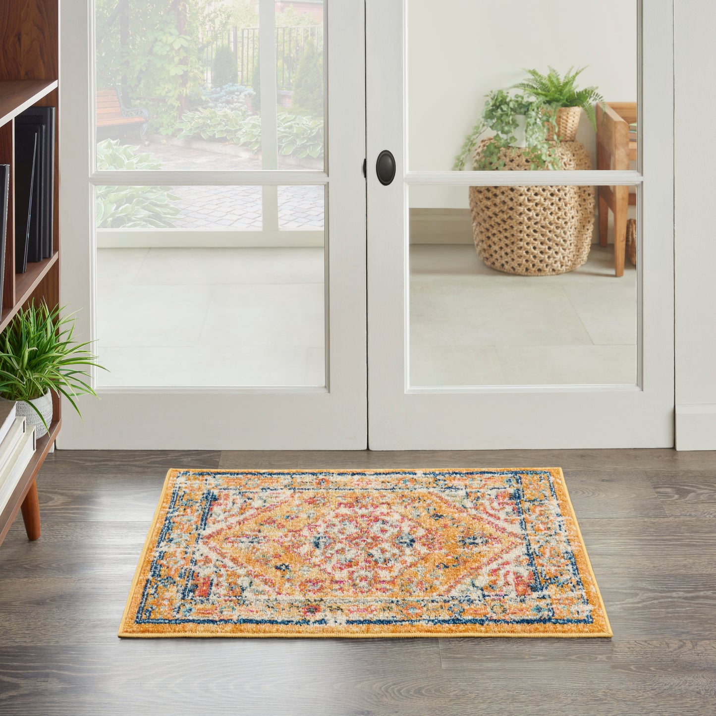 Nourison Passion 1'10" x 2'10" Ivory Yellow Bohemian Indoor Rug