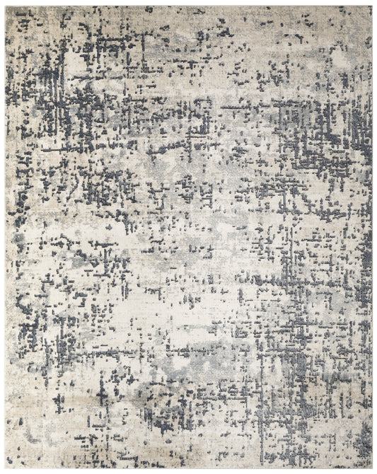Nourison Quarry 7'10" x 9'10" Ivory Grey Modern Indoor Rug