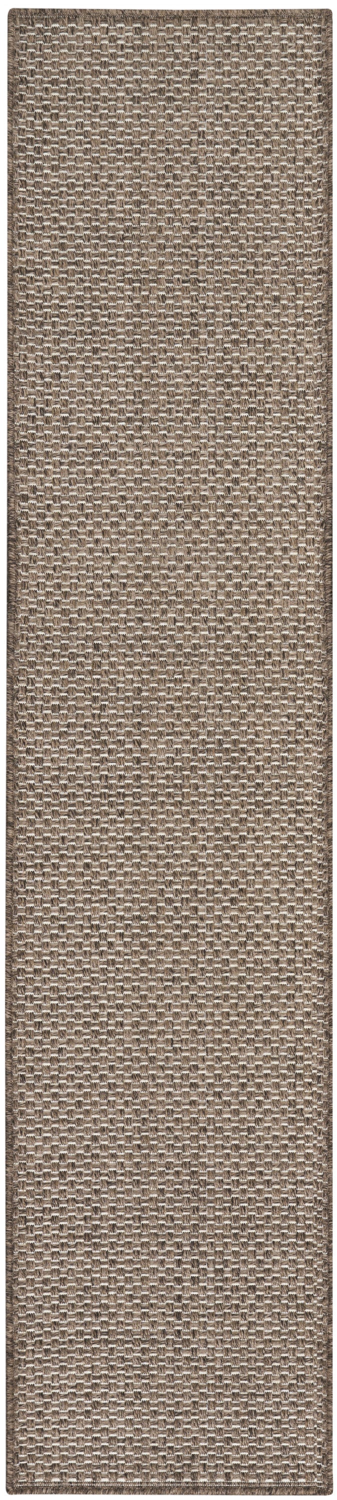 Nourison Tulum 2'2" x 8' Brown Outdoor Rug