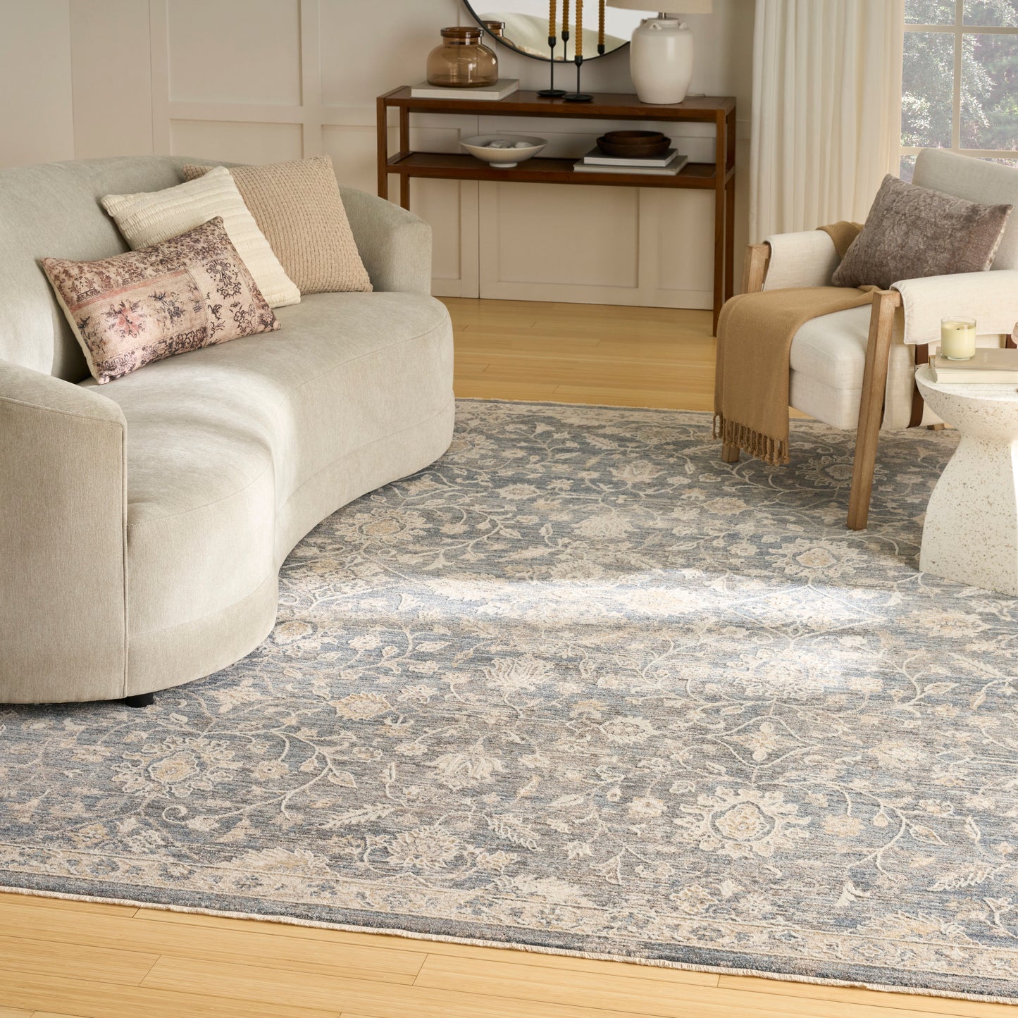 Nourison Retreat 7'10" x 10' Blue Vintage Indoor Rug