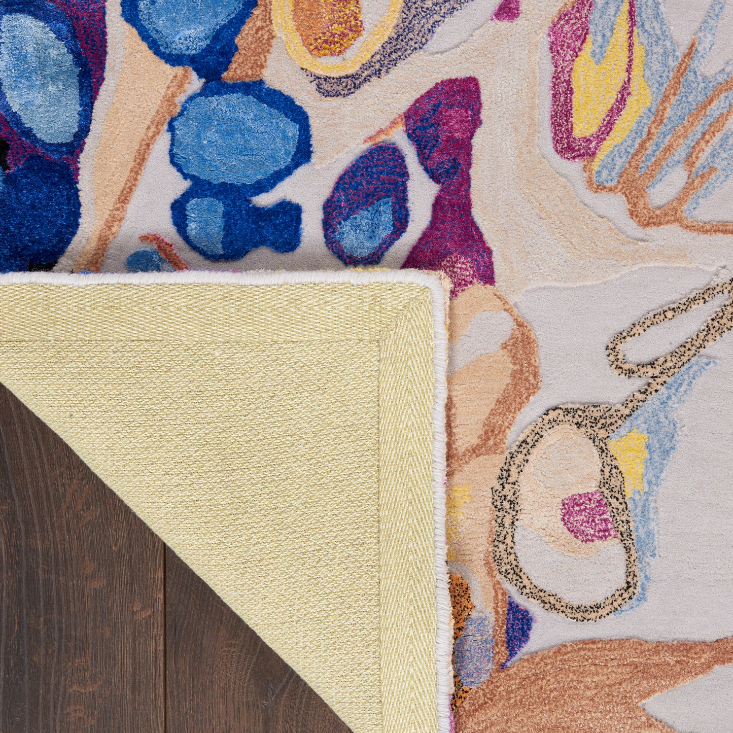 Nourison Prismatic 12' x 15' Grey Lilac Multicolor Modern Indoor Rug