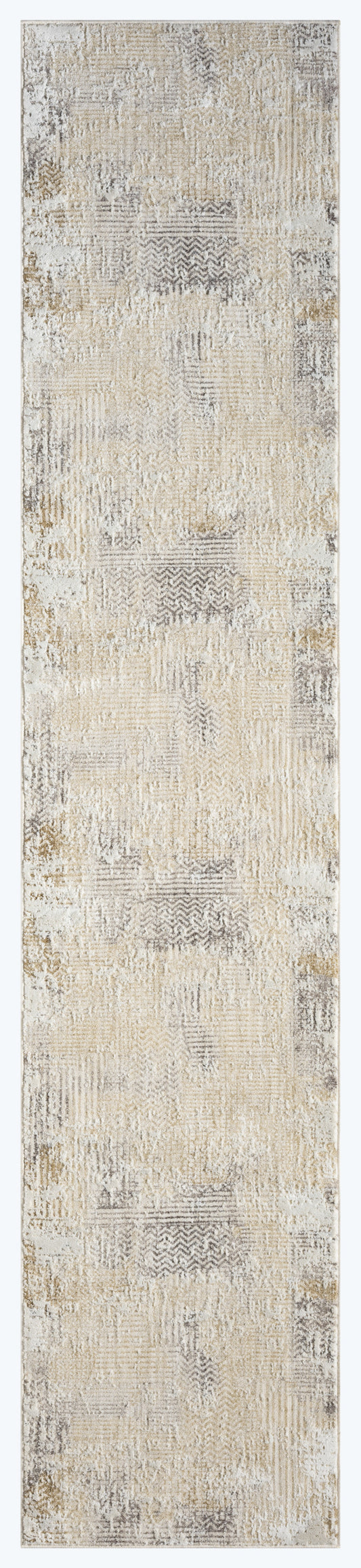 Calvin Klein CK078 Summit 2'2" x 10' Cream Ivory Modern Indoor Rug