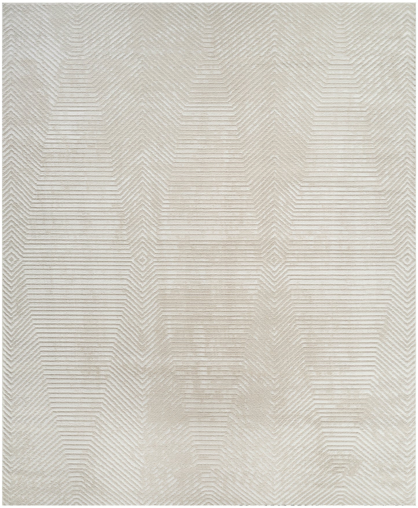 Nourison Dekor 7'10" x 9'10" Ivory Beige Modern Indoor Rug