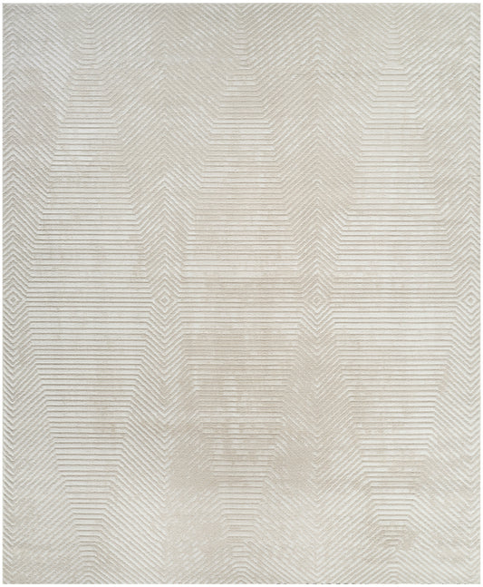 Nourison Dekor 7'10" x 9'10" Ivory Beige Modern Indoor Rug