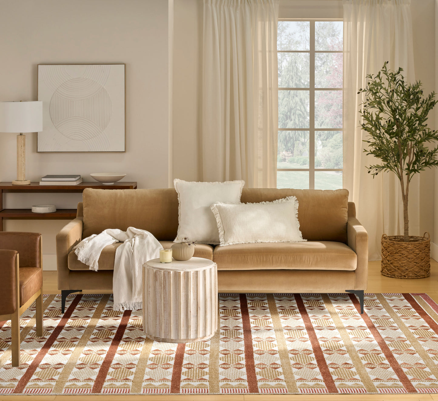Nourison Nordic 8' x 10' Rust Modern Indoor Rug