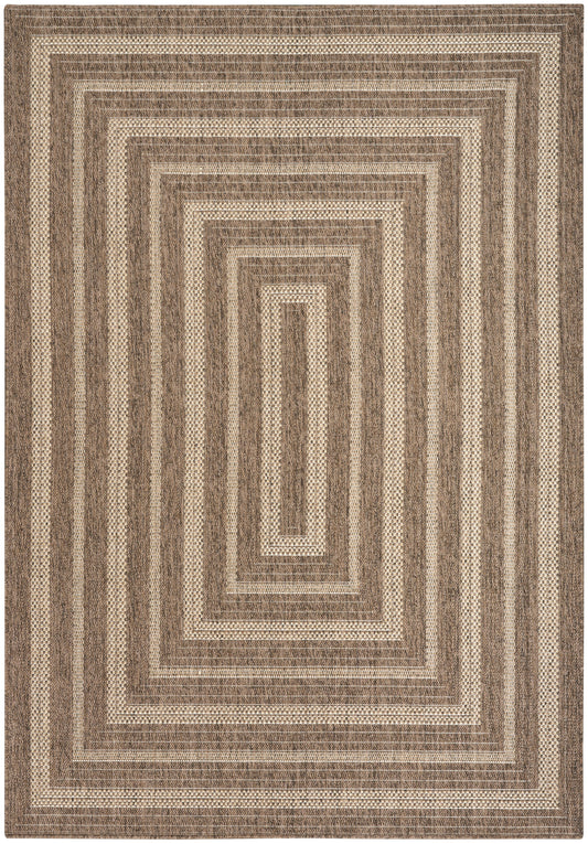 Nourison Tulum 4' x 6' Brown Outdoor Rug