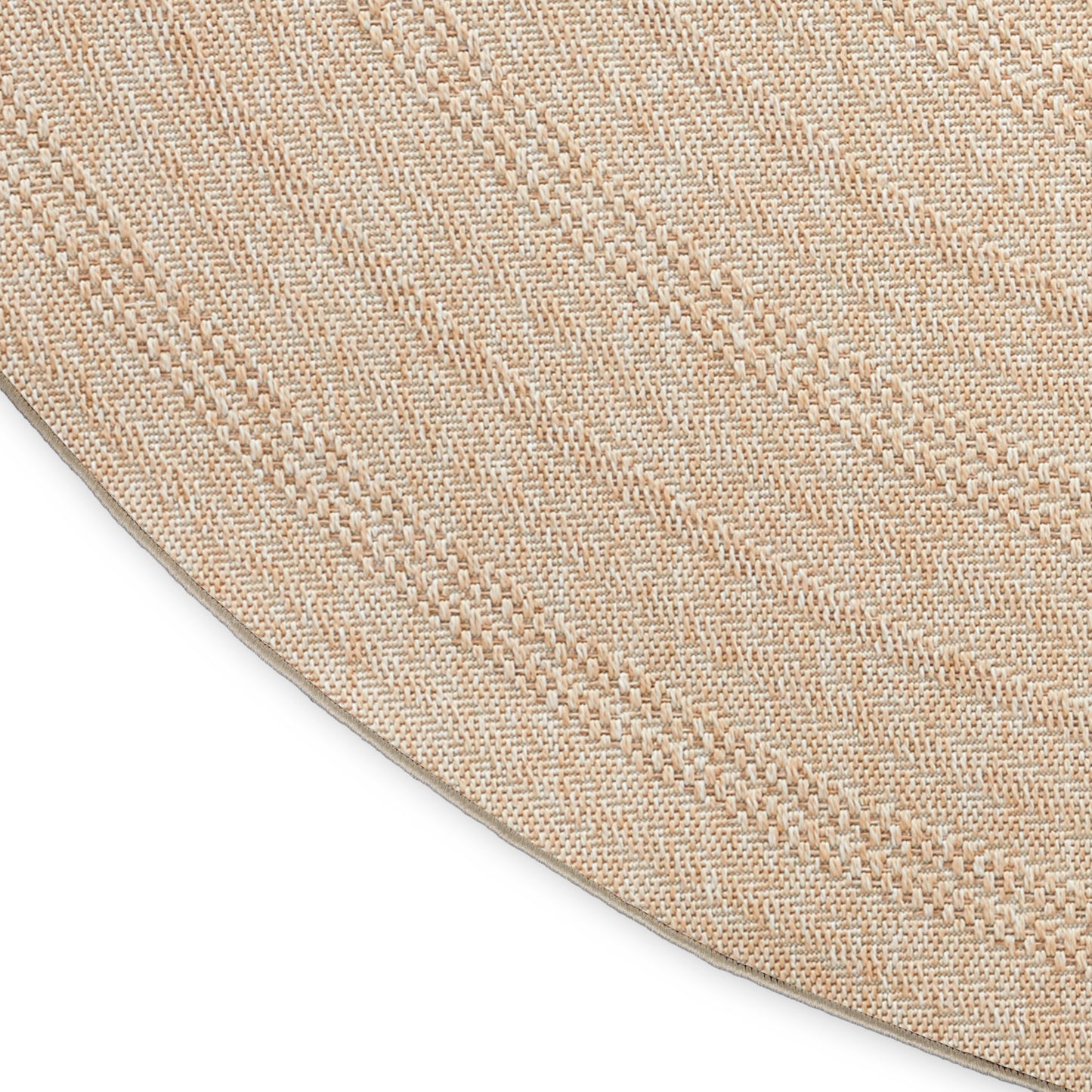 Nourison Tulum 8' x Round Cream Outdoor Rug