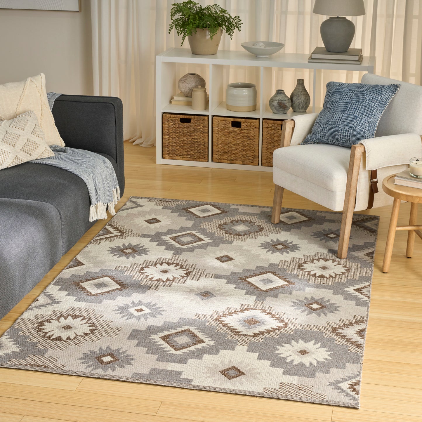 Nourison Copenhagen 8' x 10' Ivory Beige Modern Indoor Rug