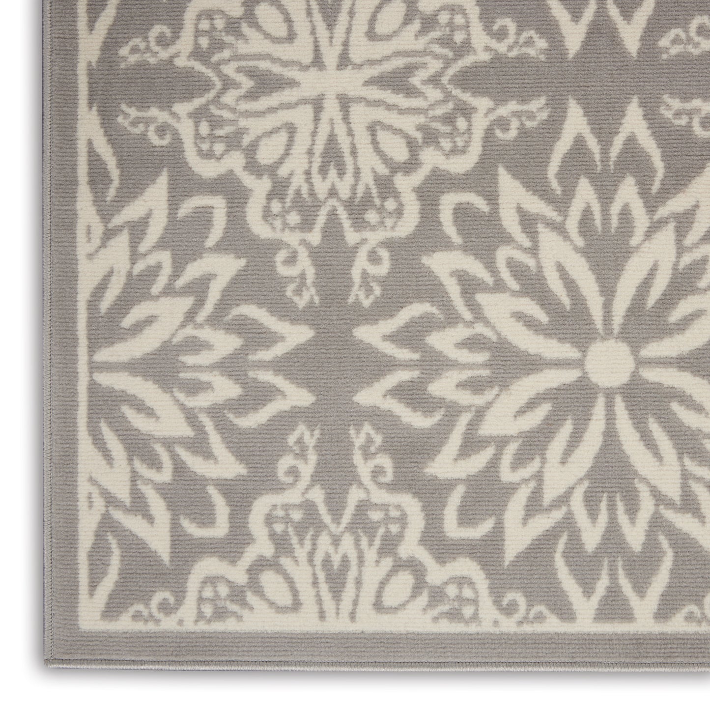 Nourison Jubilant 6' x 9' Ivory/Grey Farmhouse Indoor Rug
