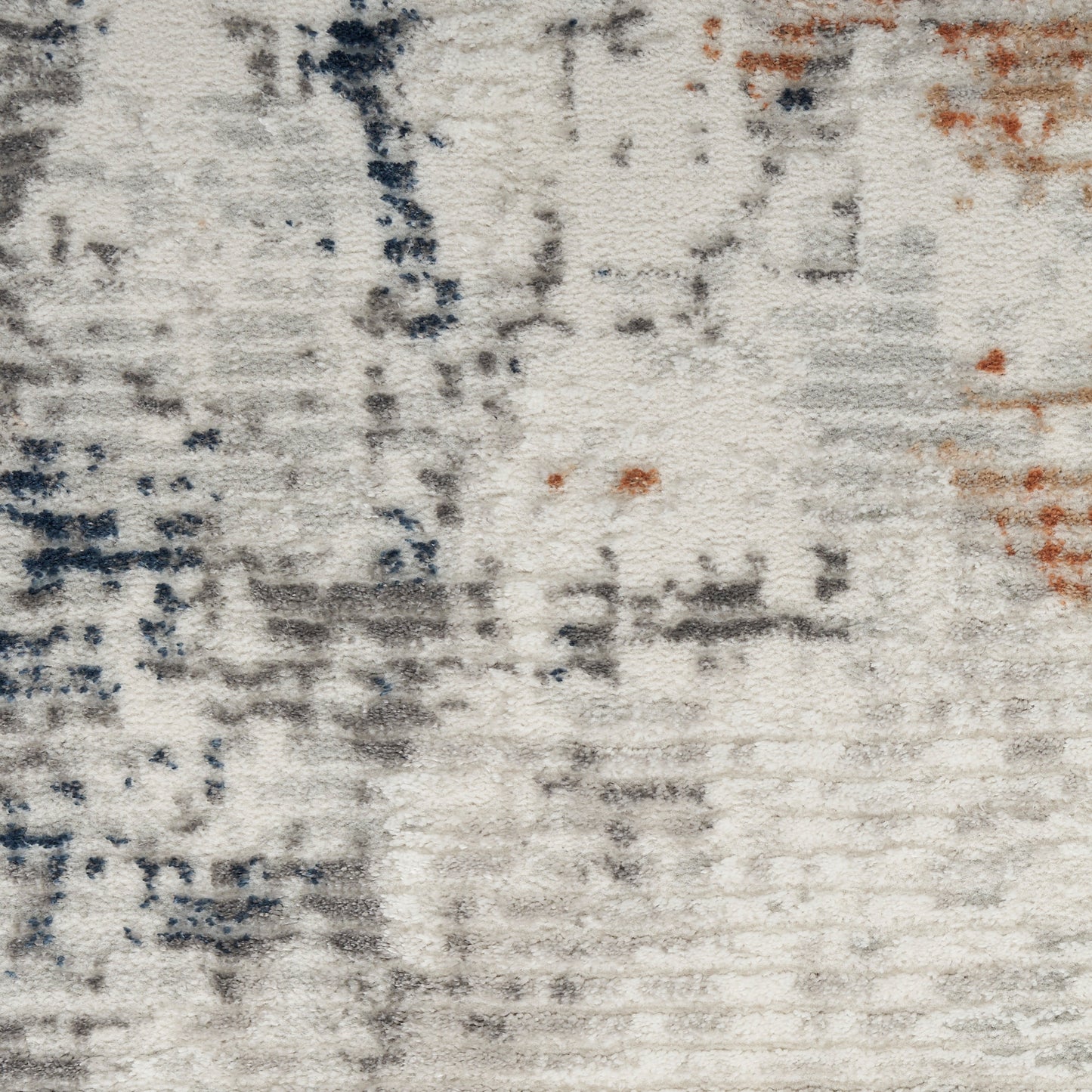 Nourison Home Texture 7'10" x 9'10" Grey Blue Modern Indoor Rug