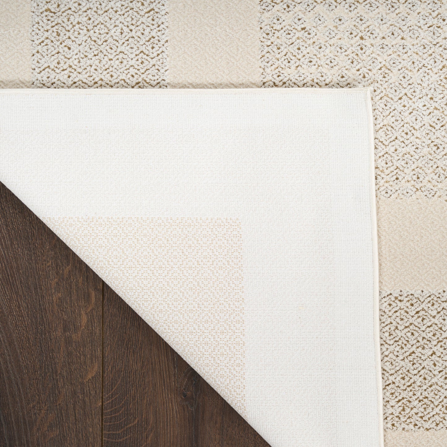 DKNY Grand Street 7'10" x 9'10" Ivory Taupe Modern Indoor Rug