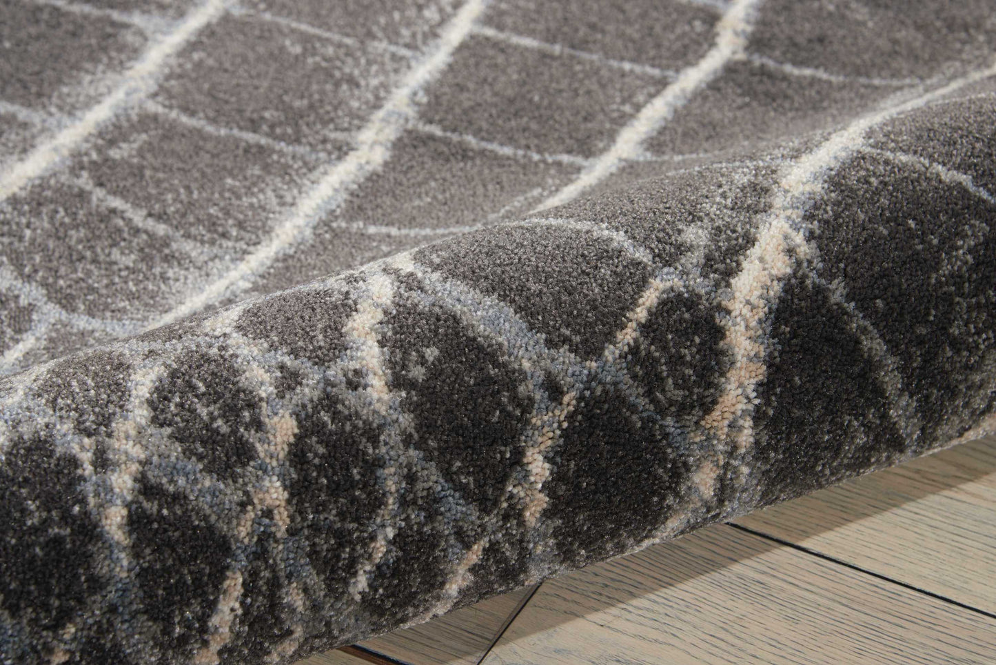 Nourison Maxell 5'3" x 7'3" Charcoal Modern Indoor Rug