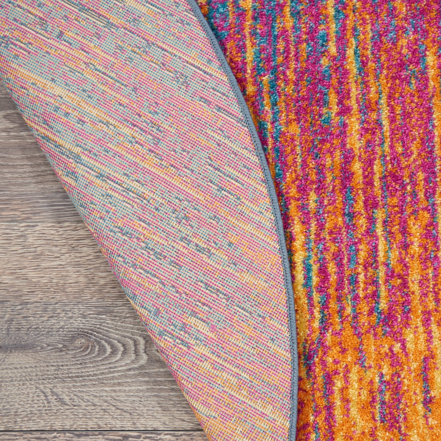 Nourison Passion 5' x Round Multicolor Modern Indoor Rug
