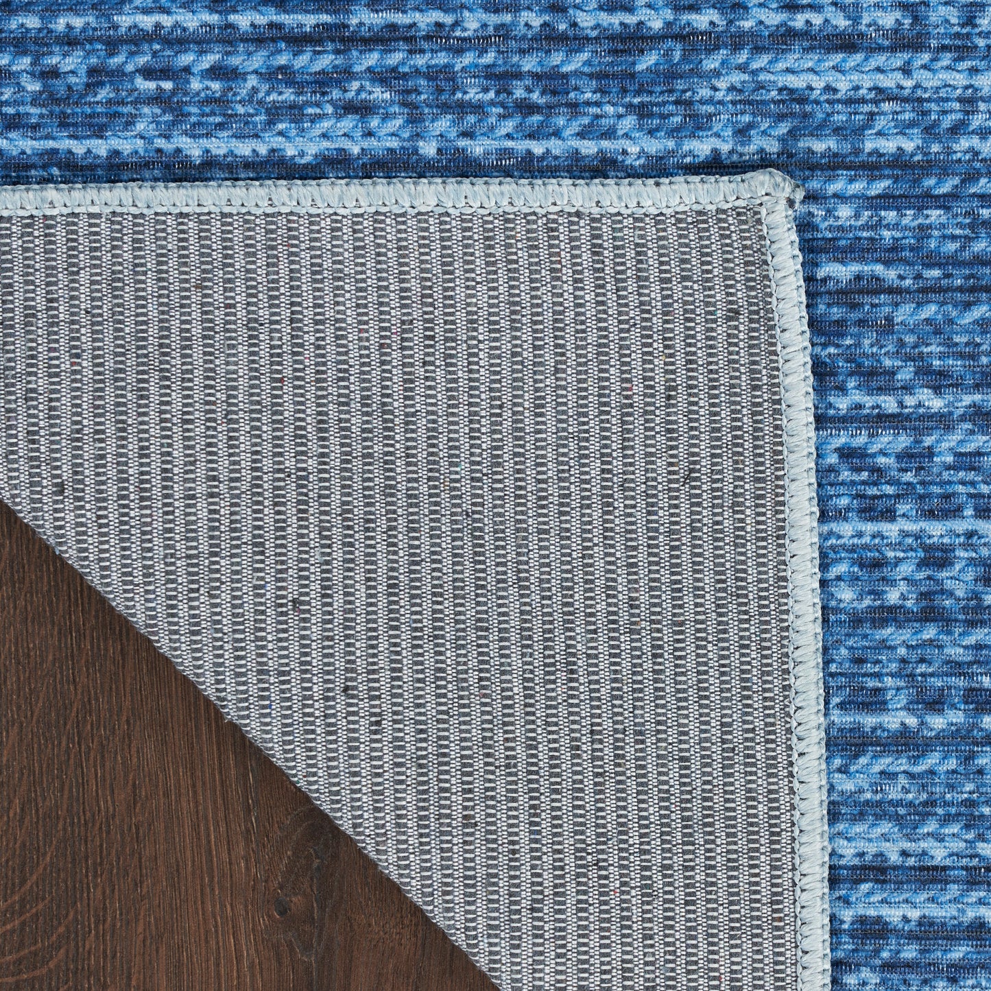 Nourison Nourison Washables 3' x 5' Blue Modern Indoor Rug
