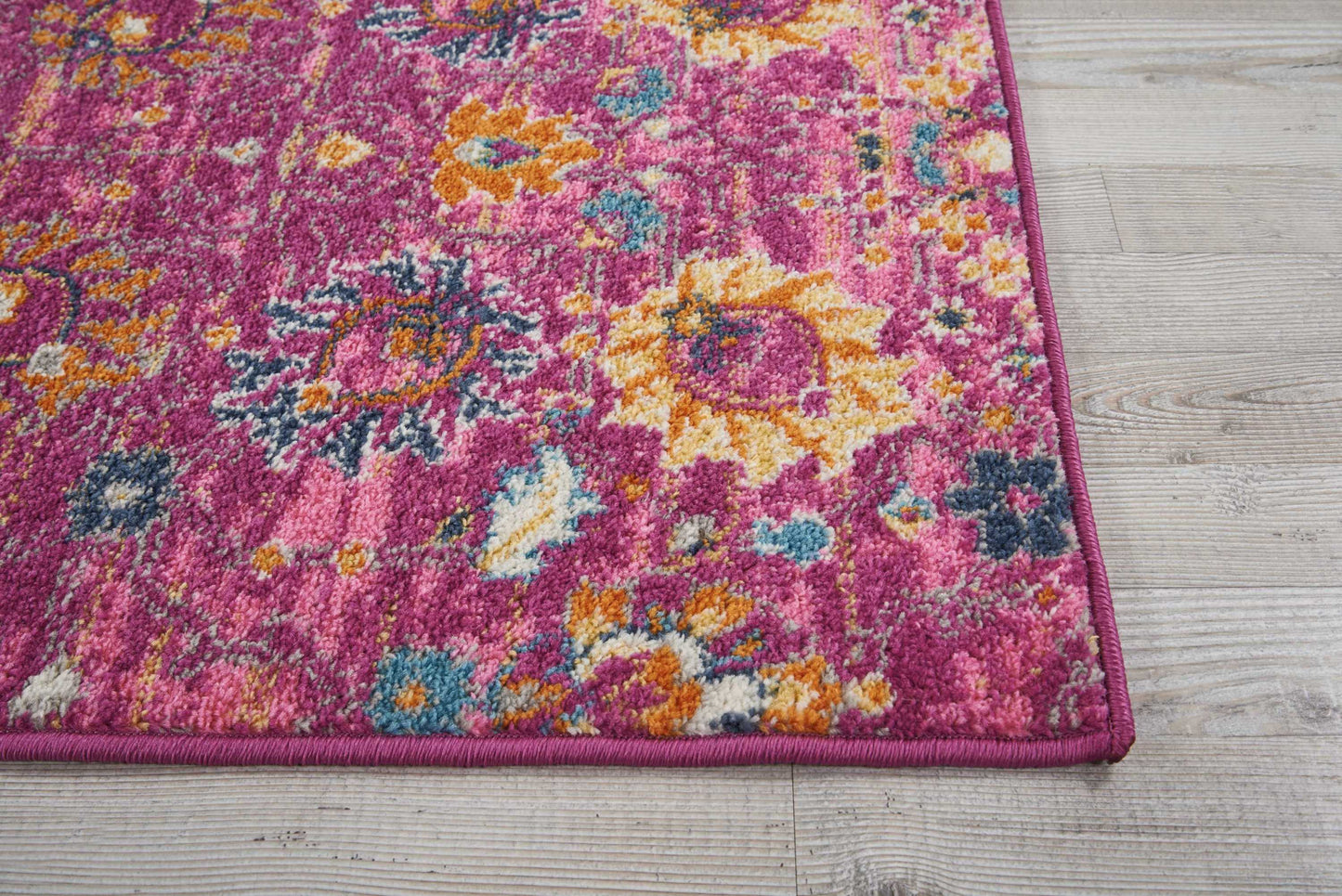 Nourison Passion 2'2" x 7'6" Fuchsia Bohemian Indoor Rug
