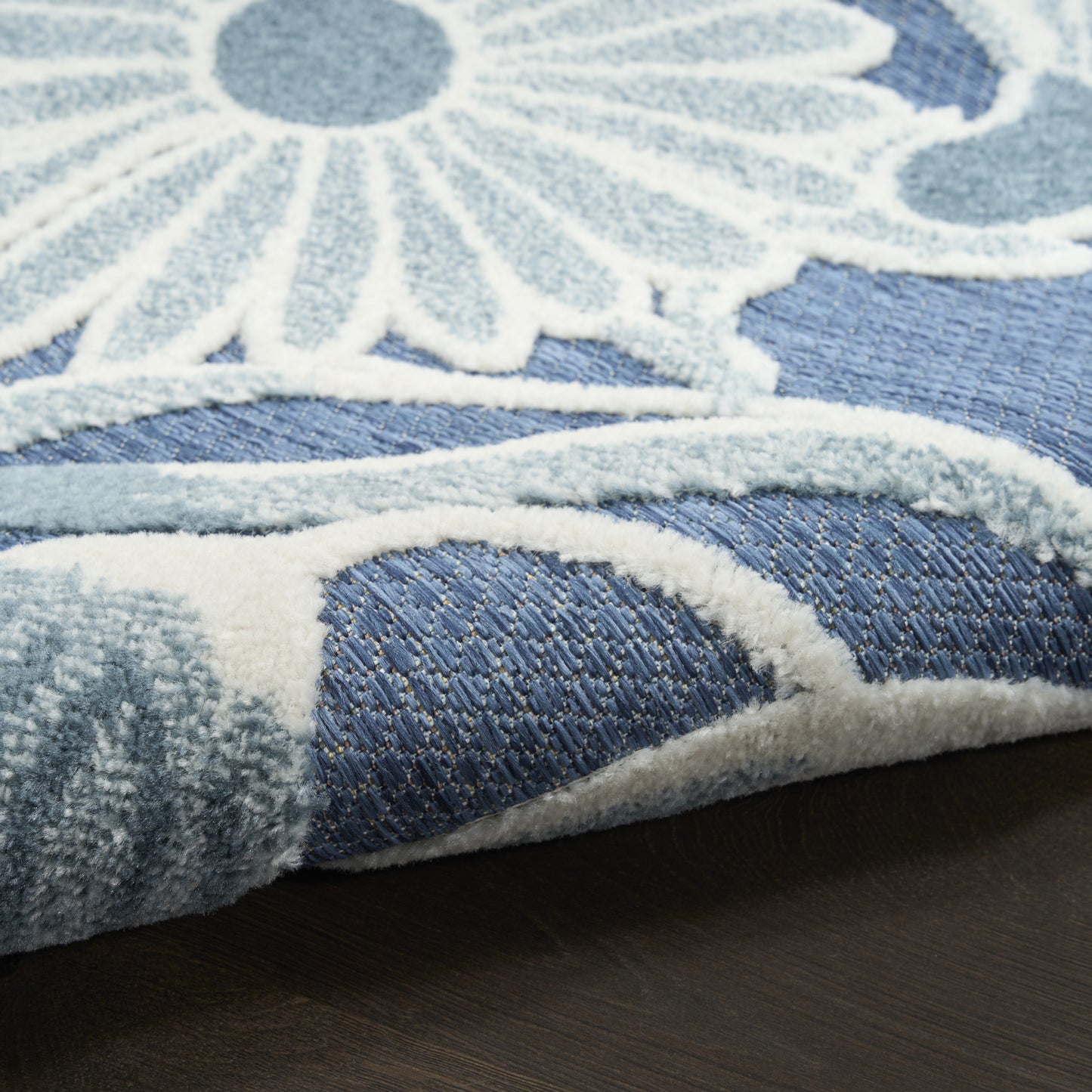 Nourison Aloha 9' x 12' Blue Outdoor Rug