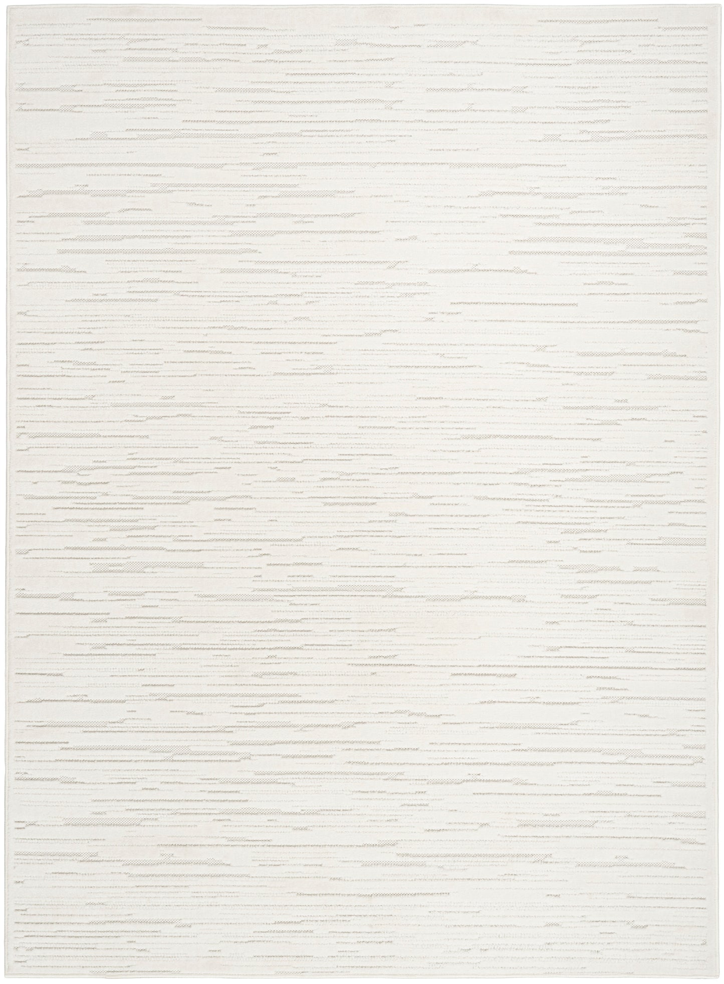 Nourison Care Free 5'3" x 7' Ivory Modern Indoor Rug