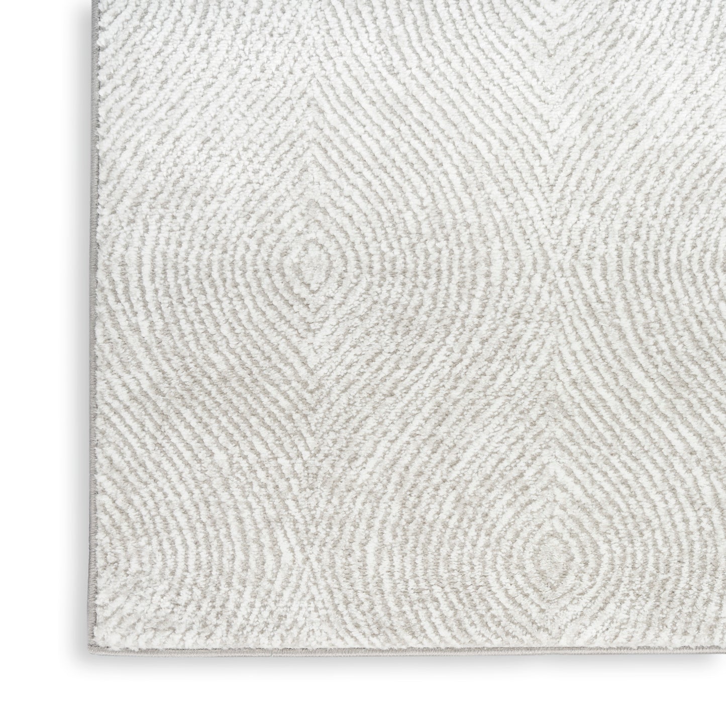 Nourison Dew 5'3" x 7' Silver Modern Indoor Rug