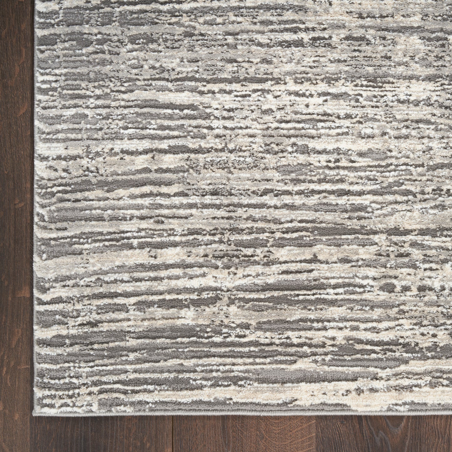 Nourison Sustainable Trends 5'3" x 7'3" Ivory Grey Modern Indoor Rug
