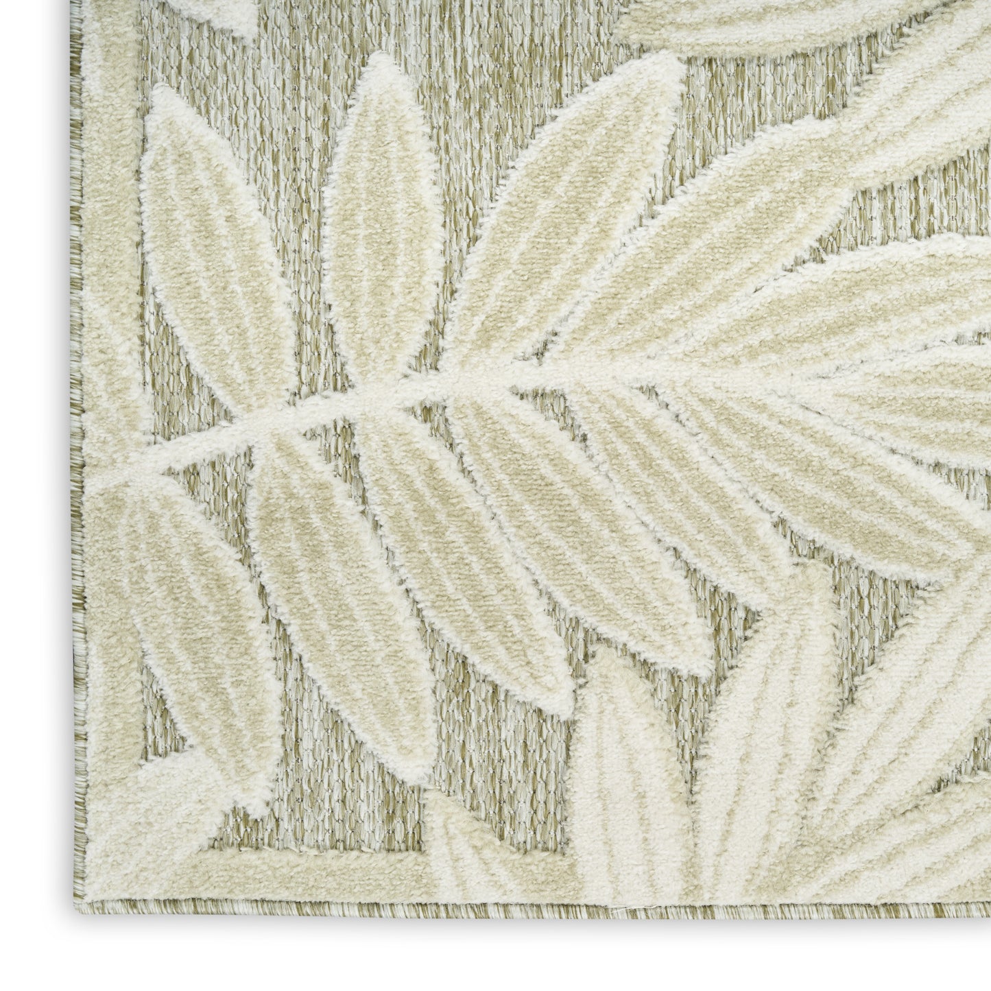 Nourison Aloha 2'8" x 4' Ivory Sage Modern Rug